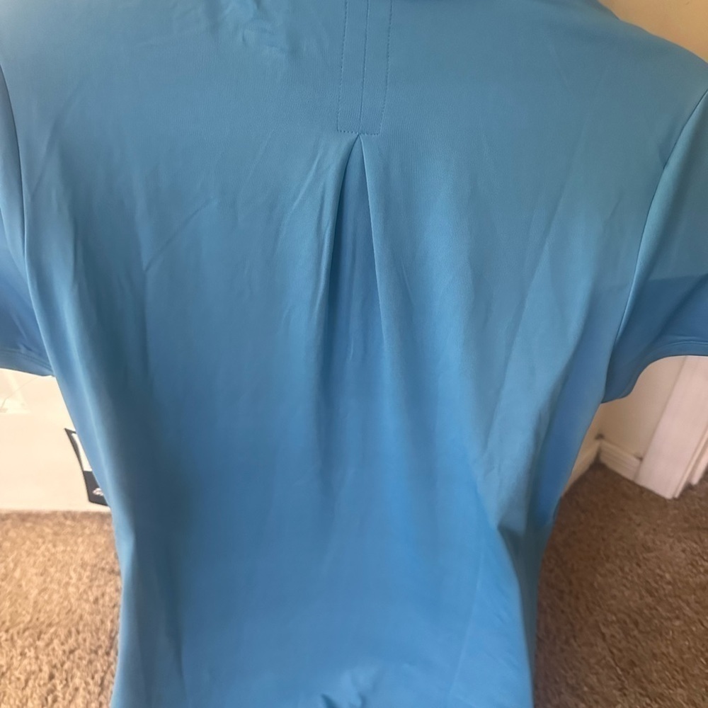 New women’s pulse blue adidas golf polo shirt size XL - Picture 3 of 3